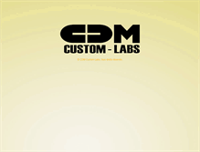 Tablet Screenshot of cdm-customlabs.com